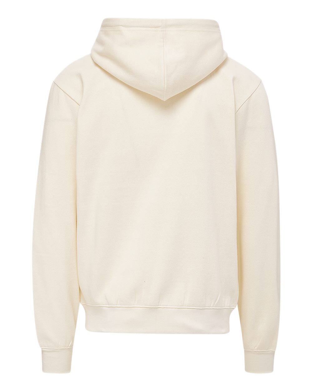 Mv Sport 2349 Unisex Retro Heather Full-zip Hooded Sweatshirt - Ecru
