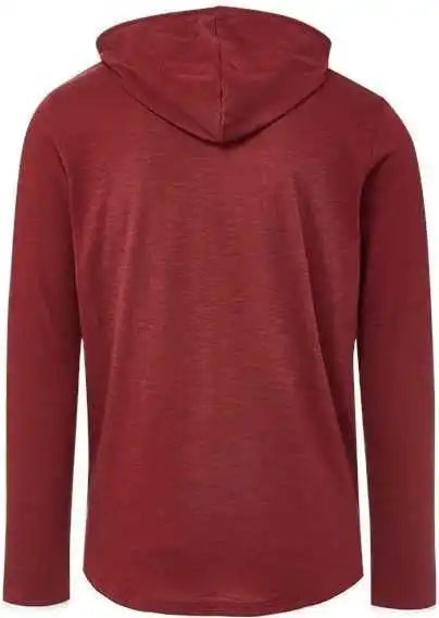 Mv Sport 24401 Miles Slub Hooded Long Sleeve t Shirt Cinnamon