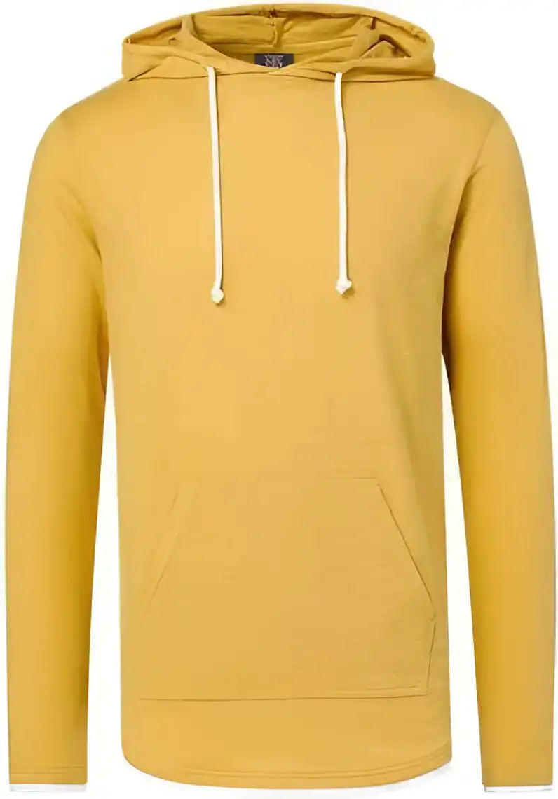 Mv Sport 24401 Miles Slub Hooded Long Sleeve t Shirt Ginger