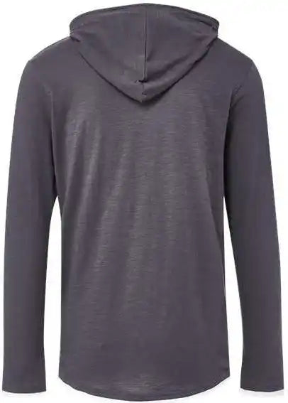 Mv Sport 24401 Miles Slub Hooded Long Sleeve t Shirt Iron Gray