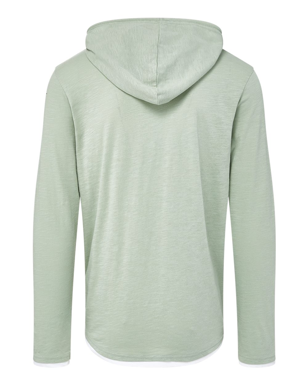 Mv Sport 24401 Unisex Miles Slub Hooded Long Sleeve T-shirt - Greenstone