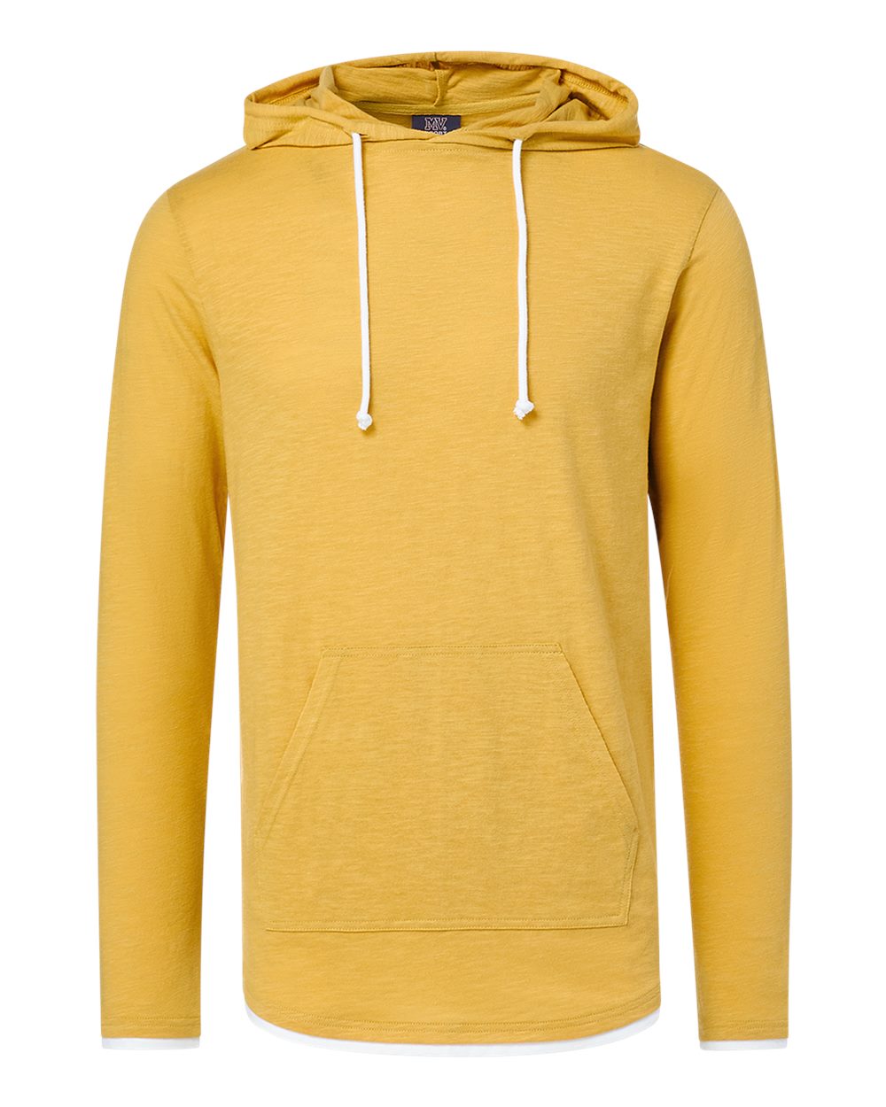 Mv Sport 24401 Unisex Miles Slub Hooded Long Sleeve T-shirt - Ginger