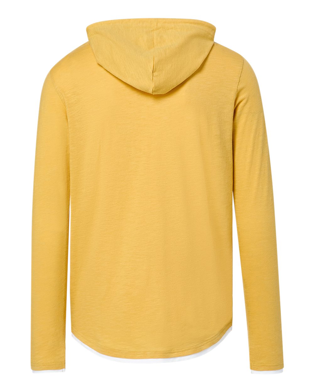 Mv Sport 24401 Unisex Miles Slub Hooded Long Sleeve T-shirt - Ginger