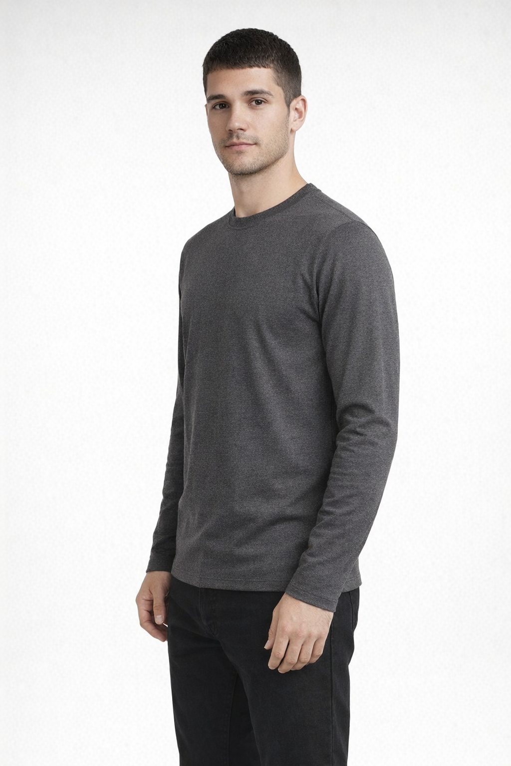 Mv Sport 24405 Summit Sustainable Long Sleeve Tee - Charcoal