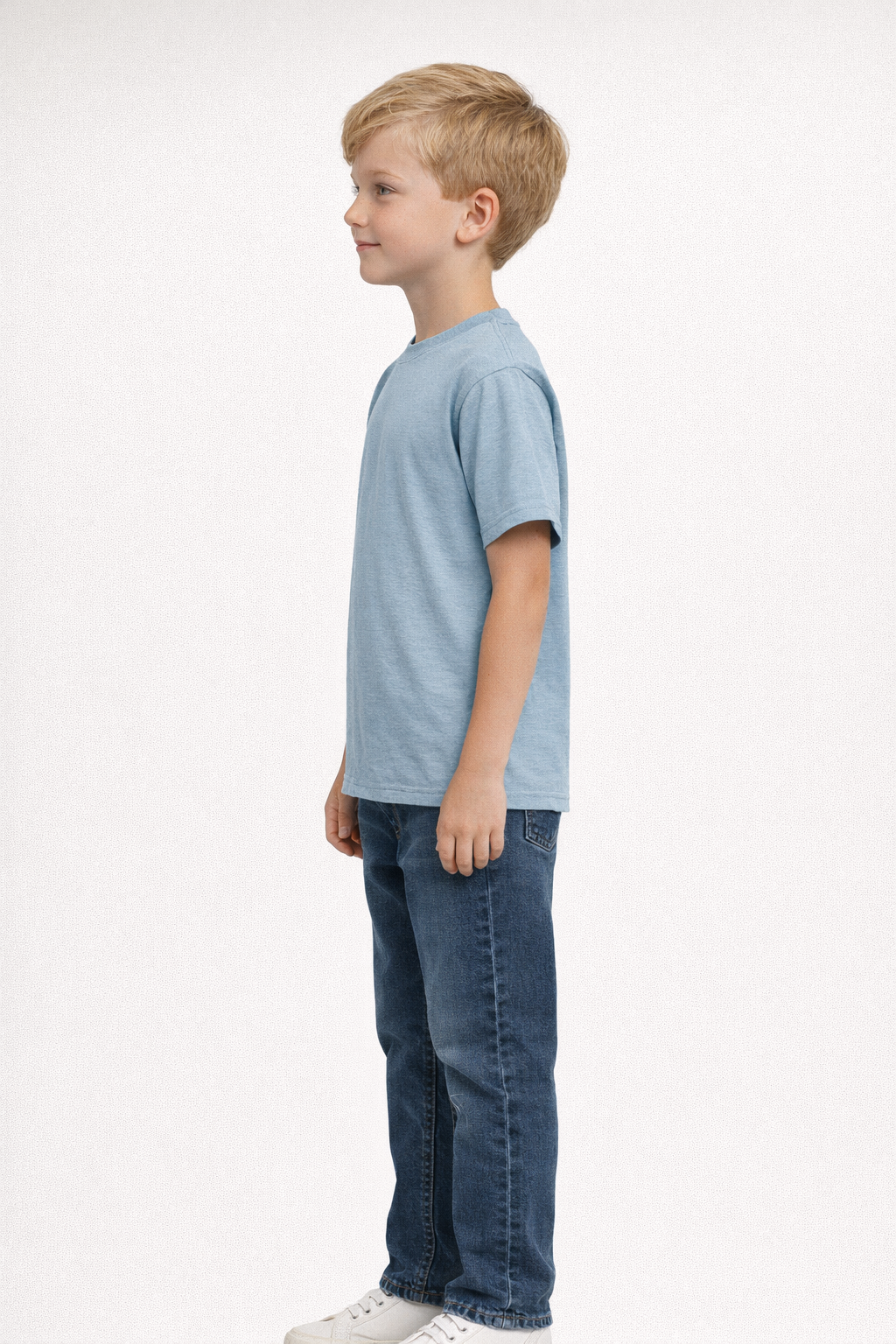 Mv Sport 24407y Youth Buddy Tee - Light Denim Htr