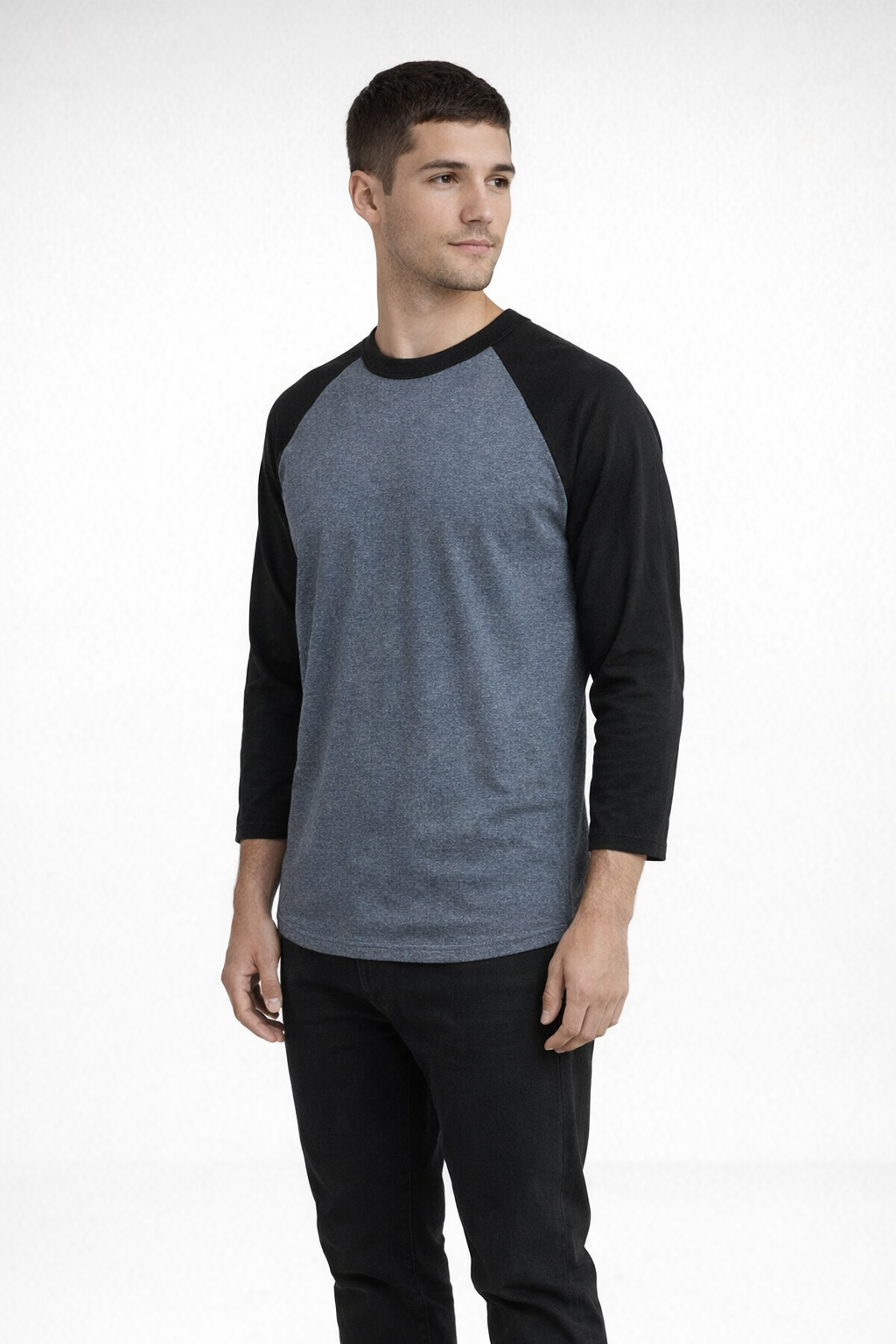 Mv Sport 25412 Mickey Baseball Tee - Black