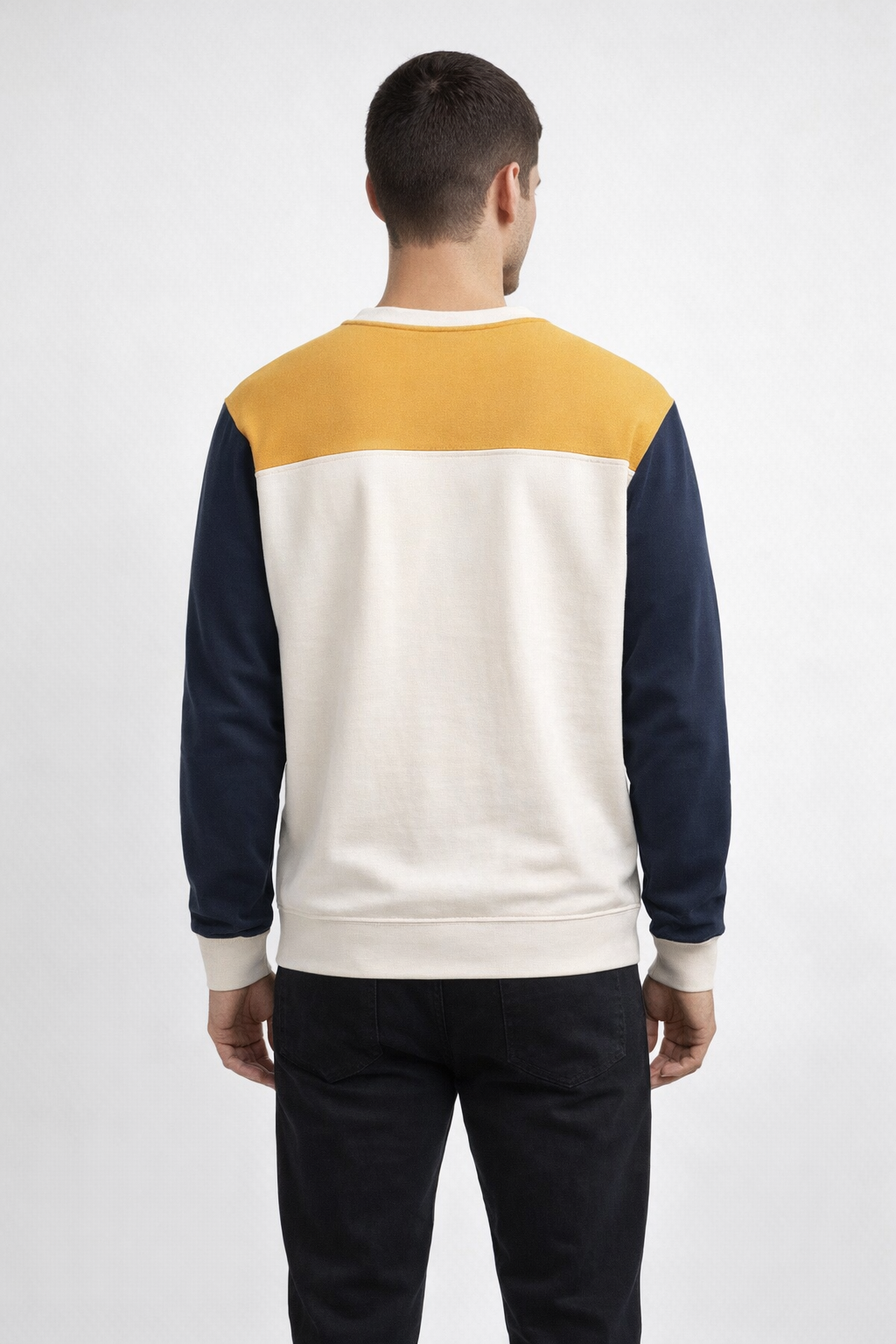 Mv Sport 26145 Unisex Colorblock Crew - Ginger