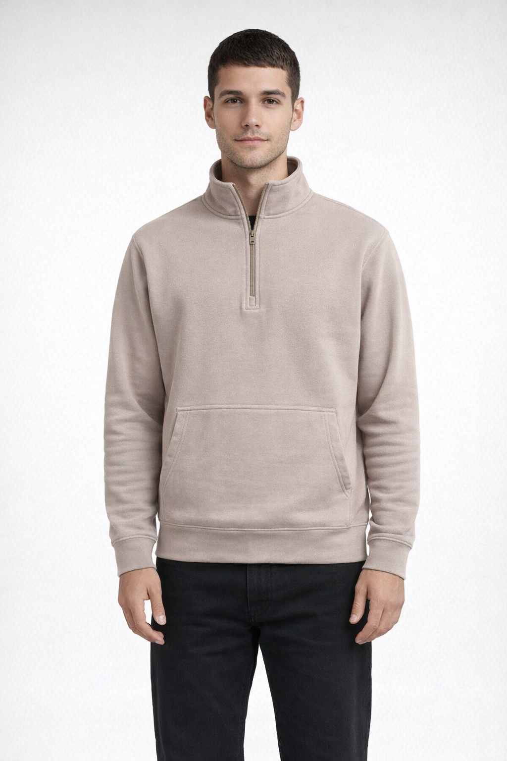 Mv Sport 26160 Vintage Fleece q Zip - Atmosphere