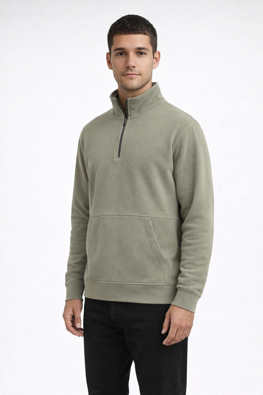 Mv Sport 26160 Vintage Fleece q Zip - Sage