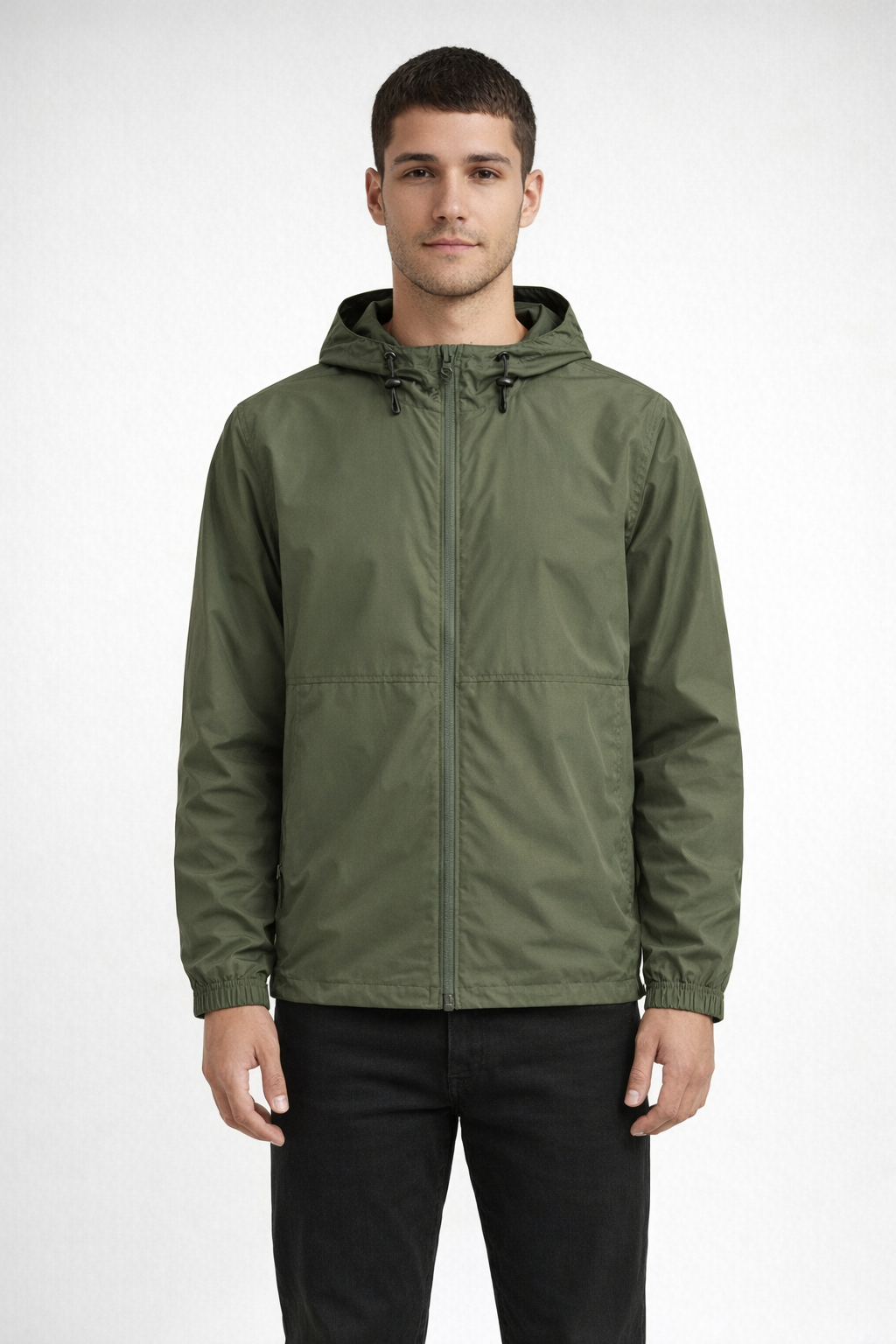 Mv Sport 26613 Full Zip Windbreaker - Bronze Green
