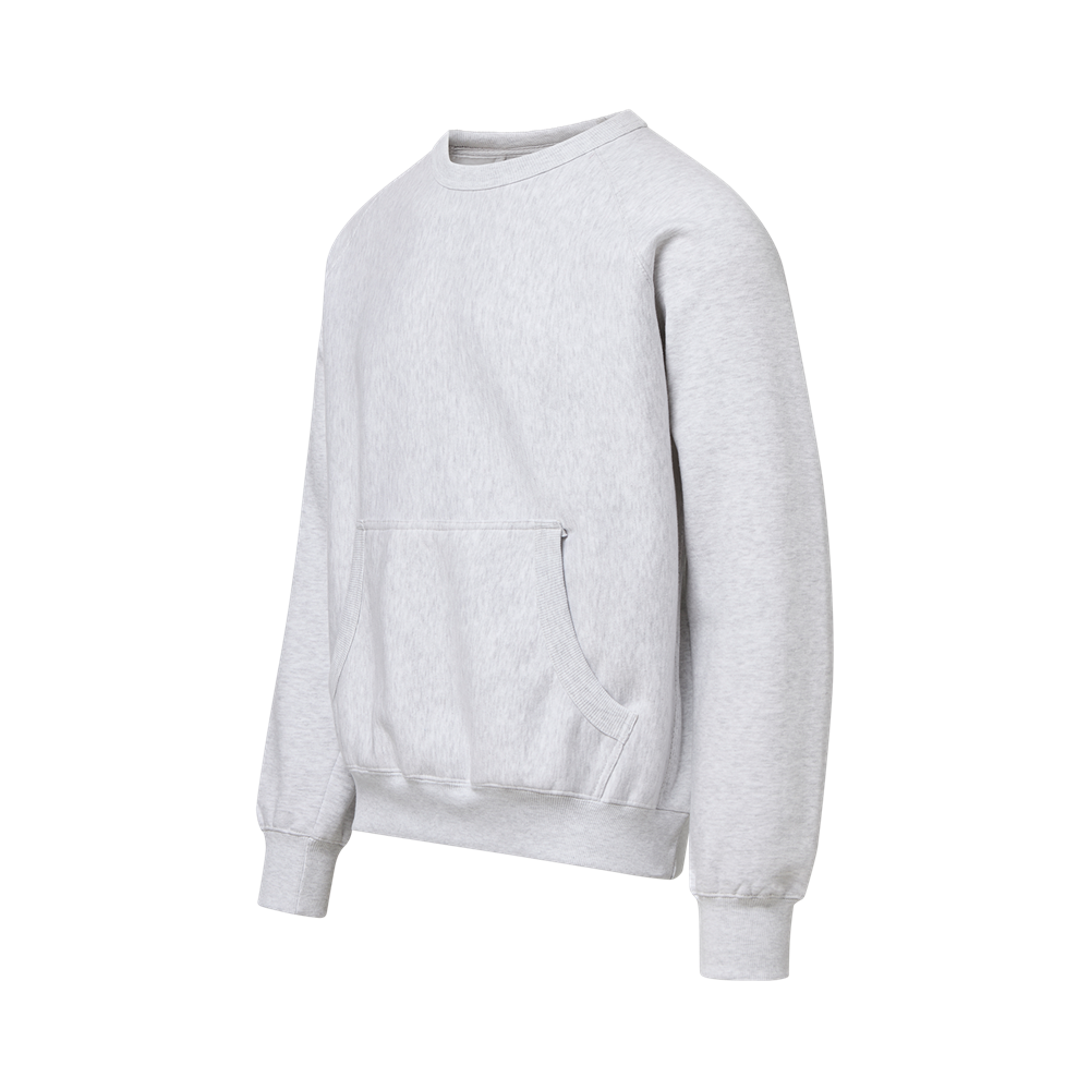 Mv Sport 27103 Pro-weave Pouch Pocket Crew - Marble Heather