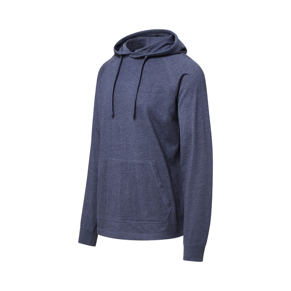 Mv Sport 27406 Sierra Sustainable Long Sleeve Hooded Tee - Navy Heather