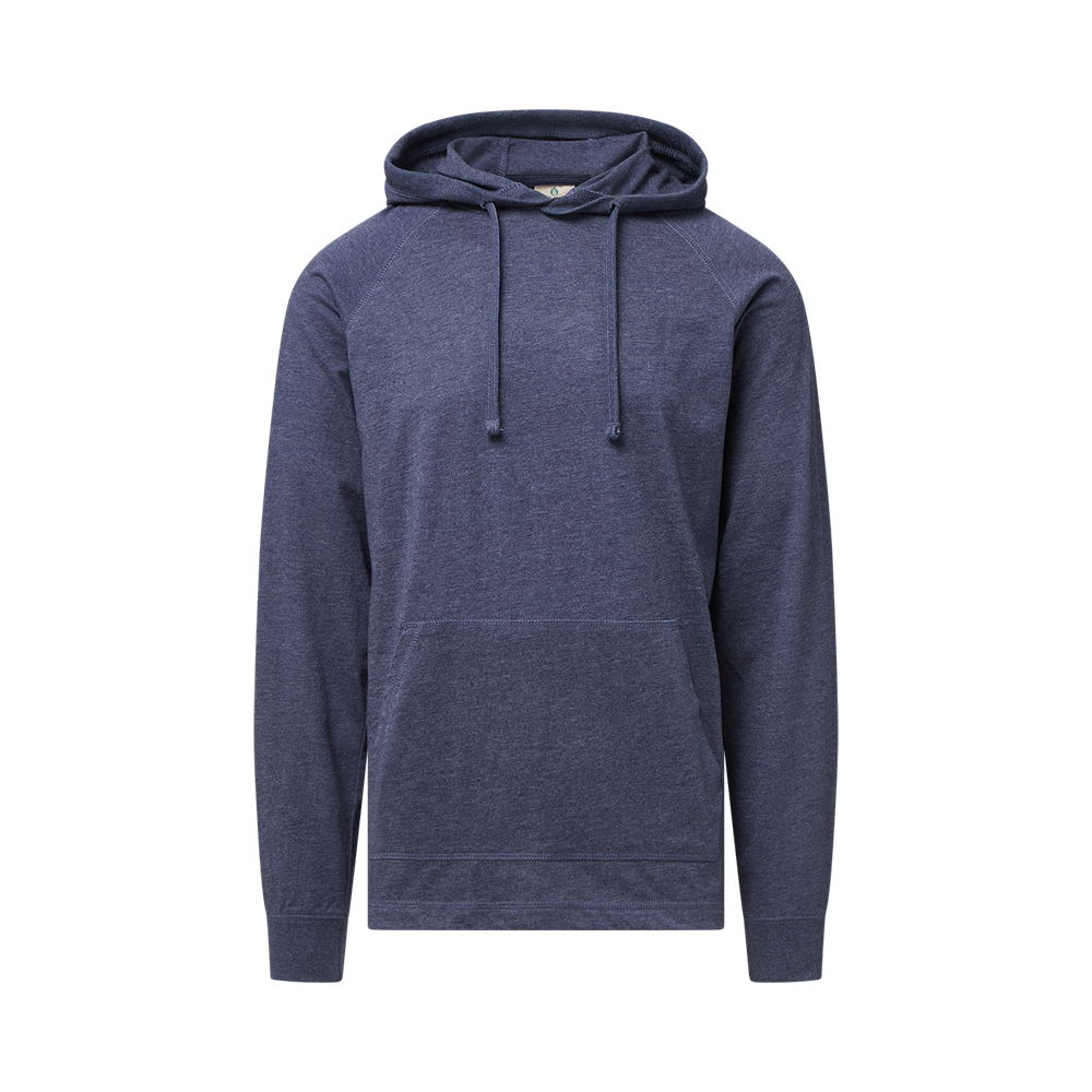 Mv Sport 27406 Sierra Sustainable Long Sleeve Hooded Tee - Navy Heather