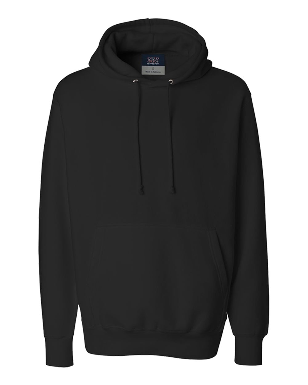 Mv Sport 488 Unisex Pro Weave Hooded Sweatshirt - Black