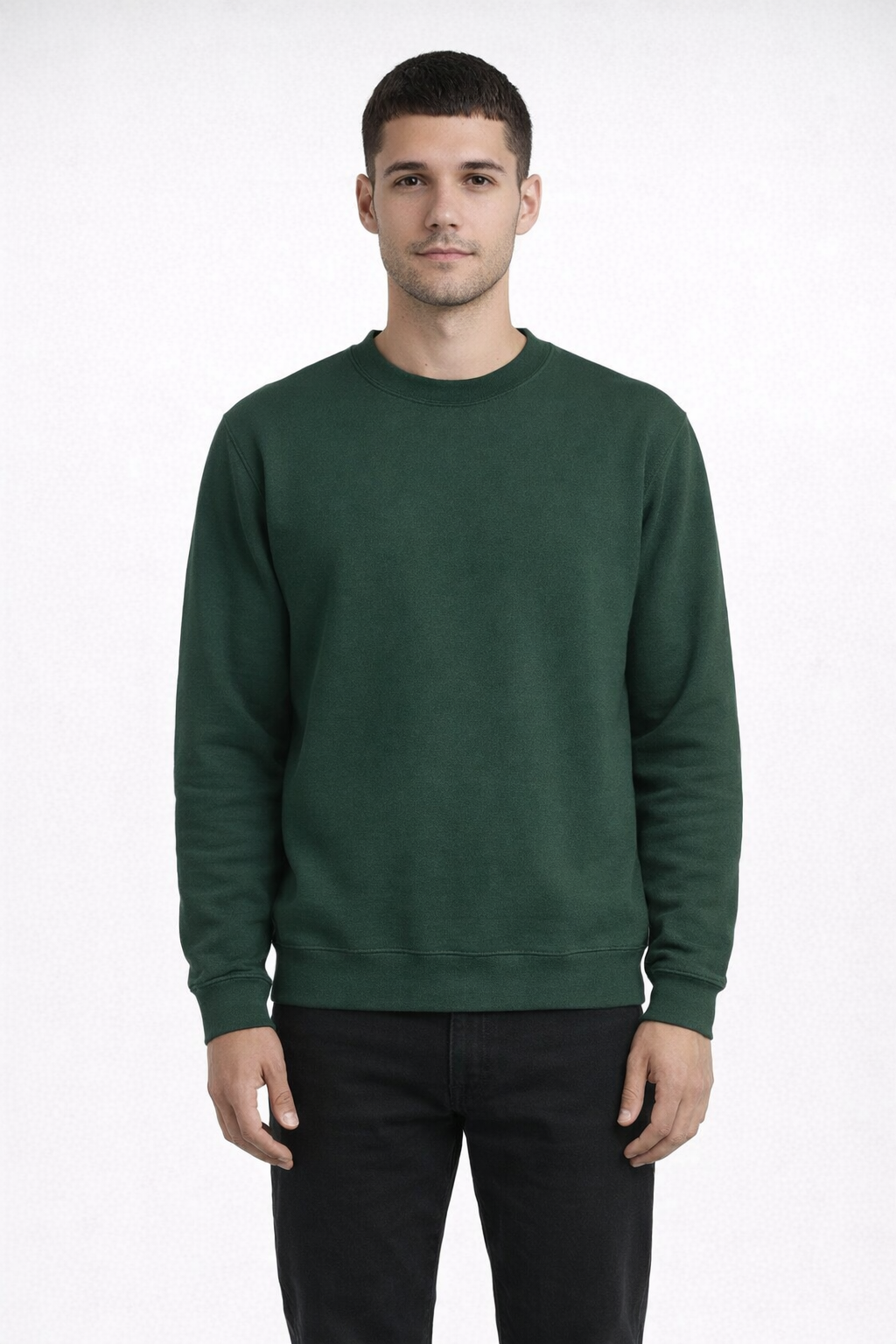 Mv Sport 496 Pro-weave Crewneck 229 - Athletic Forest