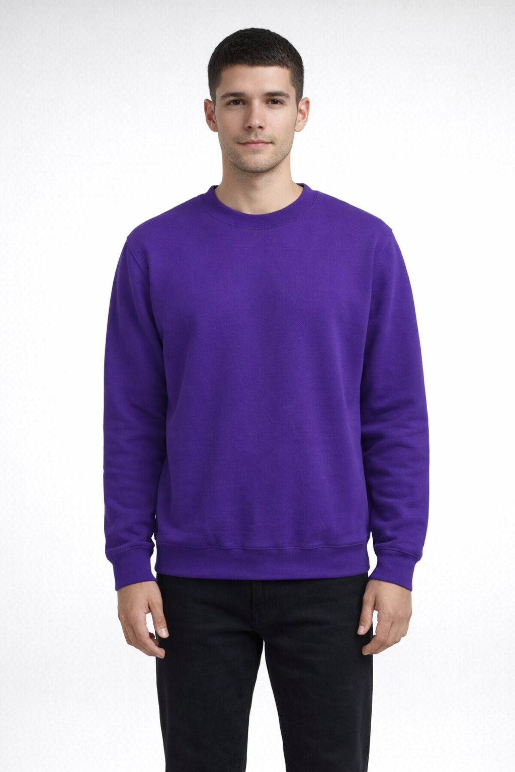 Mv Sport 496 Pro-weave Crewneck 229 - Athletic Purple