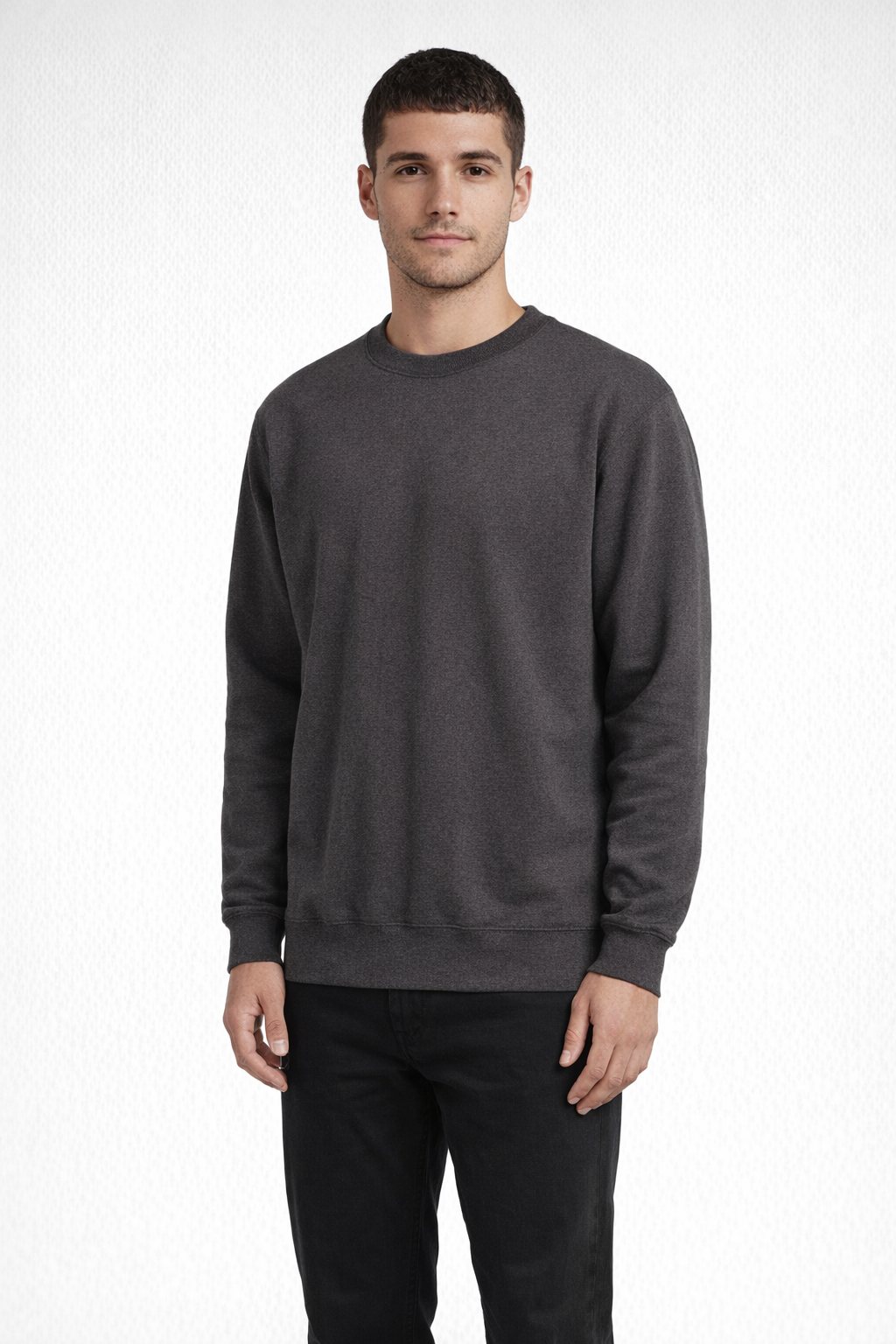 Mv Sport 496 Pro-weave Crewneck 229 - Charcoal