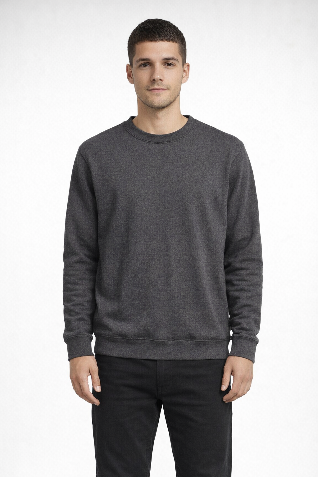 Mv Sport 496 Pro-weave Crewneck 229 - Charcoal