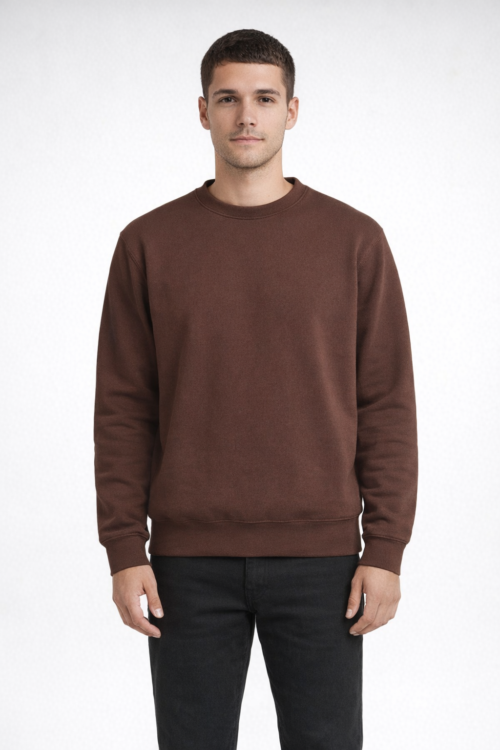 Mv Sport 496 Pro-weave Crewneck 229 - Espresso Brown