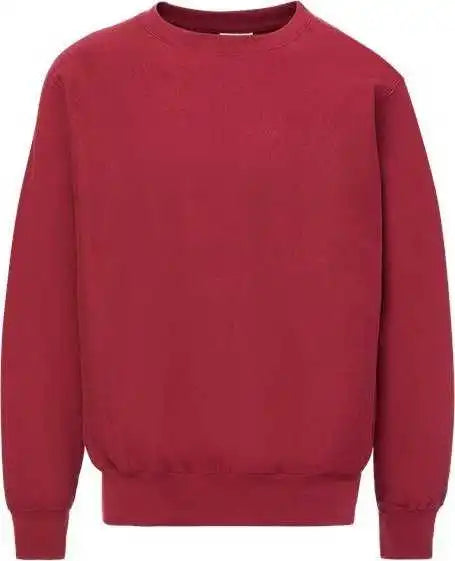 Mv Sport 496 Pro Weave Crewneck Sweatshirt Crimson
