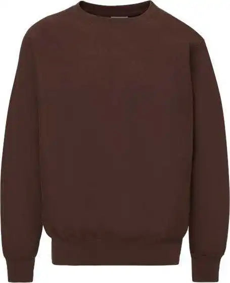 Mv Sport 496 Pro Weave Crewneck Sweatshirt Espresso Brown