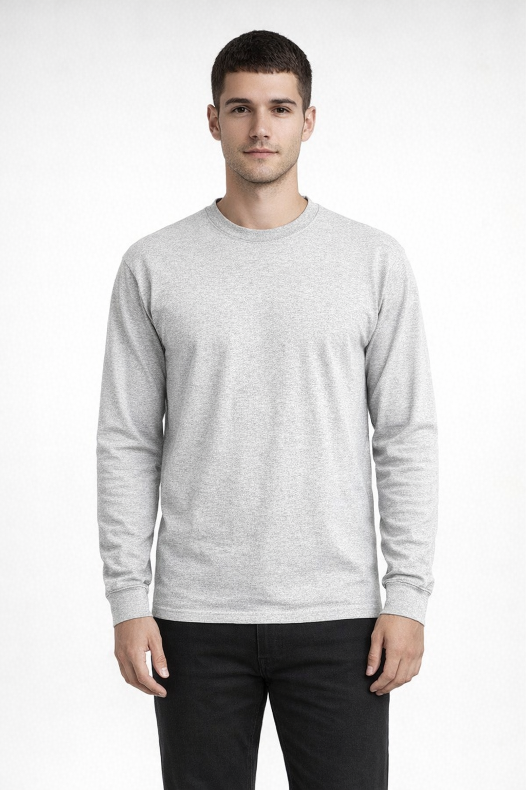 Mv Sport 707 Classic Long Sleeve Tee - Marble Heather