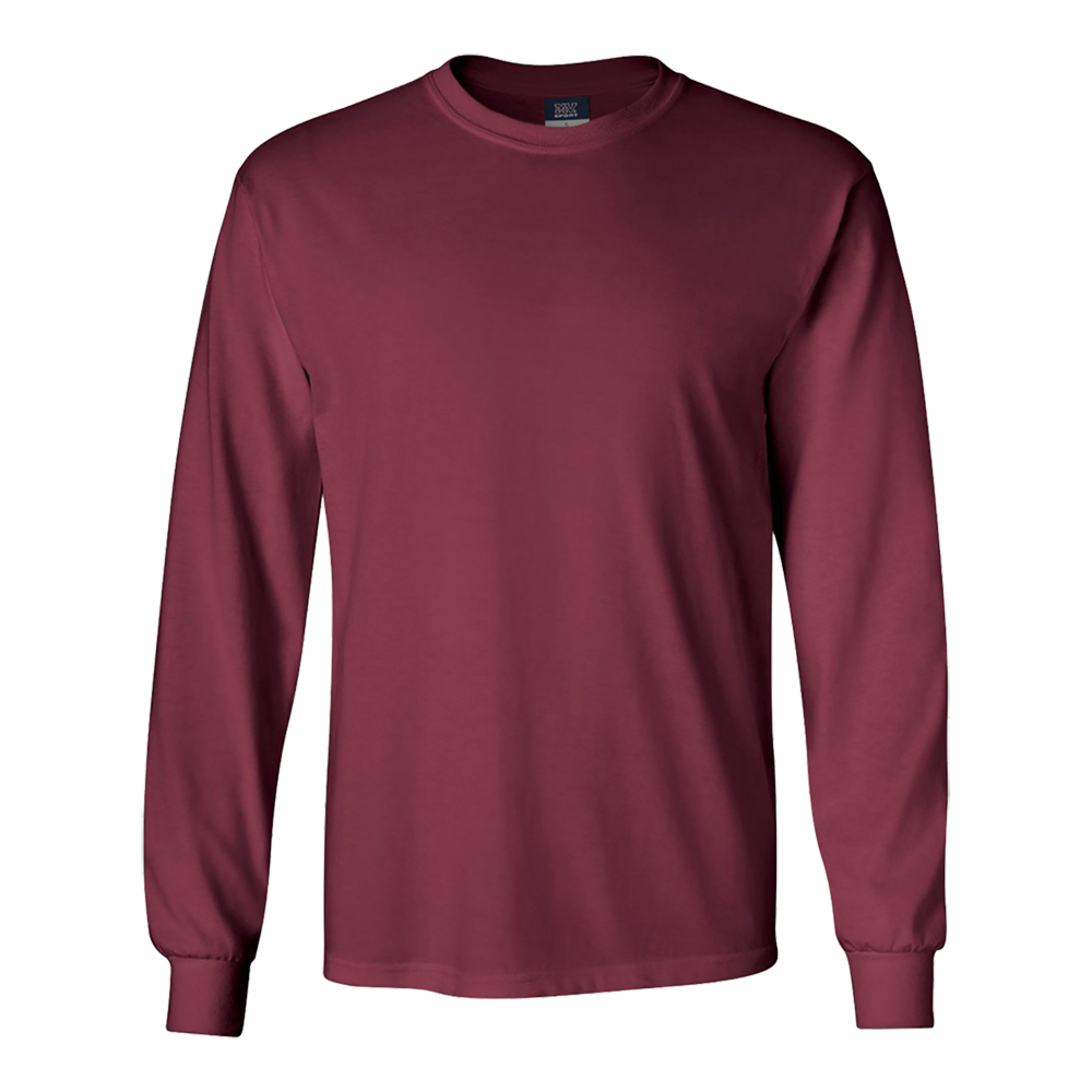 Mv Sport 707 Classic Long Sleeve Tee - Maroon
