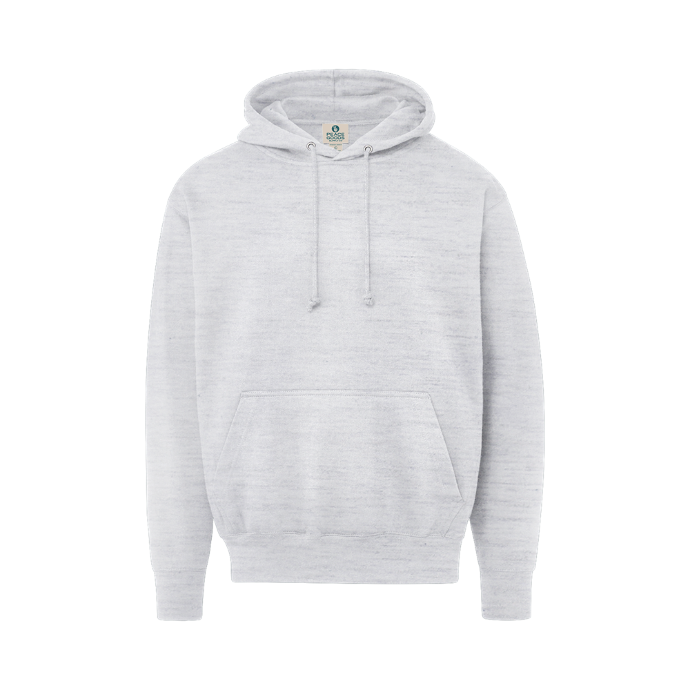 Mv Sport Pg3000 Peace Goods Fleece Hood - Marble Heather