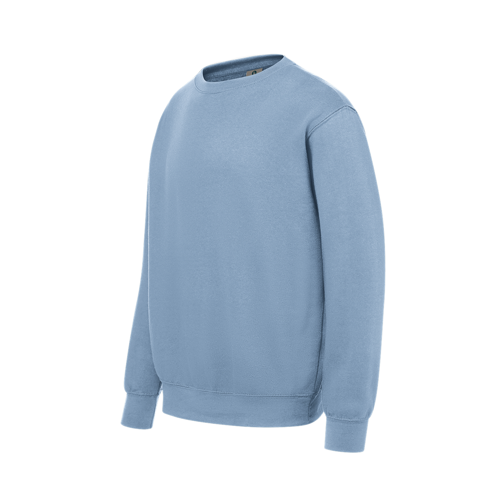 Mv Sport Pg4000 Peace Goods Fleece Crew - Light Denim Htr