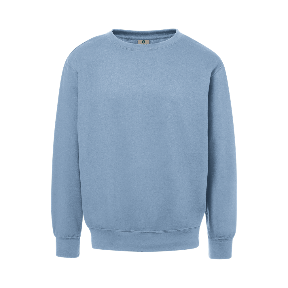 Mv Sport Pg4000 Peace Goods Fleece Crew - Light Denim Htr