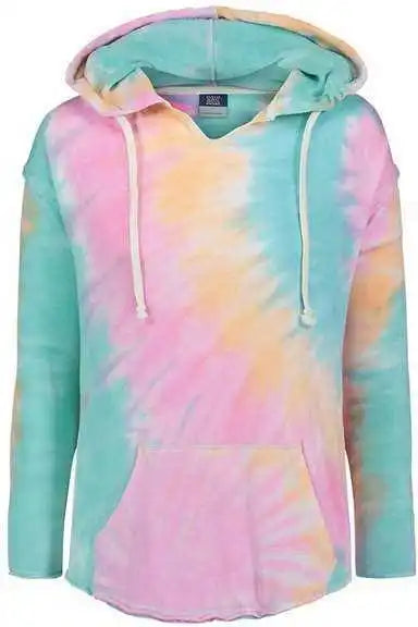 Mv Sport W17122 Women’s Angel Terry Nora Pullover Rainbow Sorbet