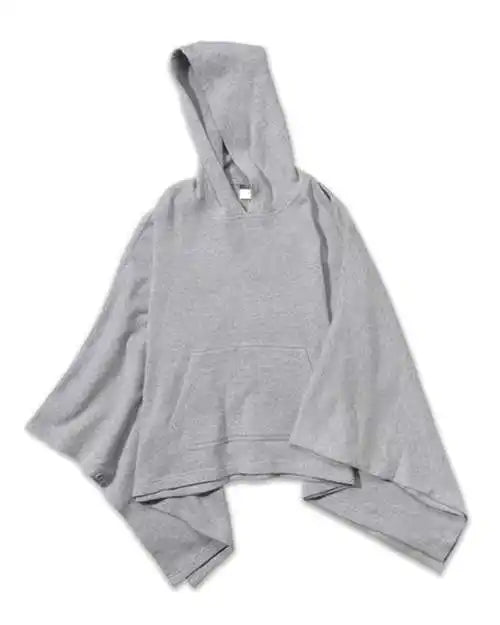 Mv Sport W17125 Women’s Amanda Poncho - Grey Heather - Gray / one Size Fits Most