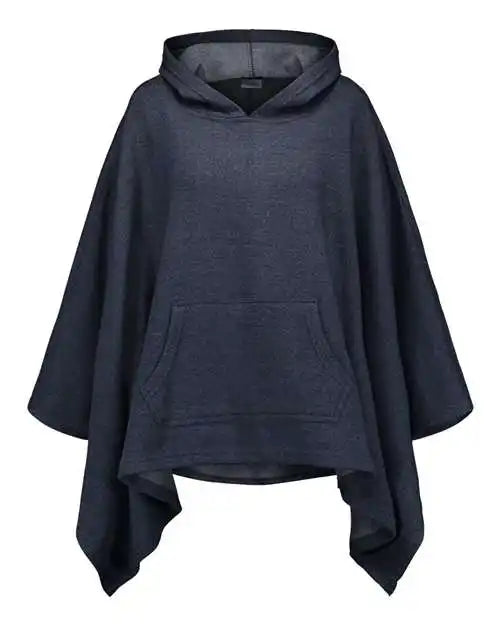 Mv Sport W17125 Women’s Amanda Poncho - Navy Heather - one Size Fits Most