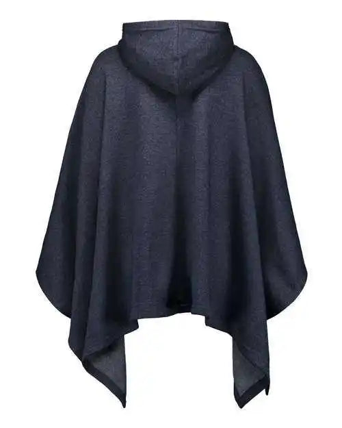 Mv Sport W17125 Women’s Amanda Poncho - Navy Heather - one Size Fits Most