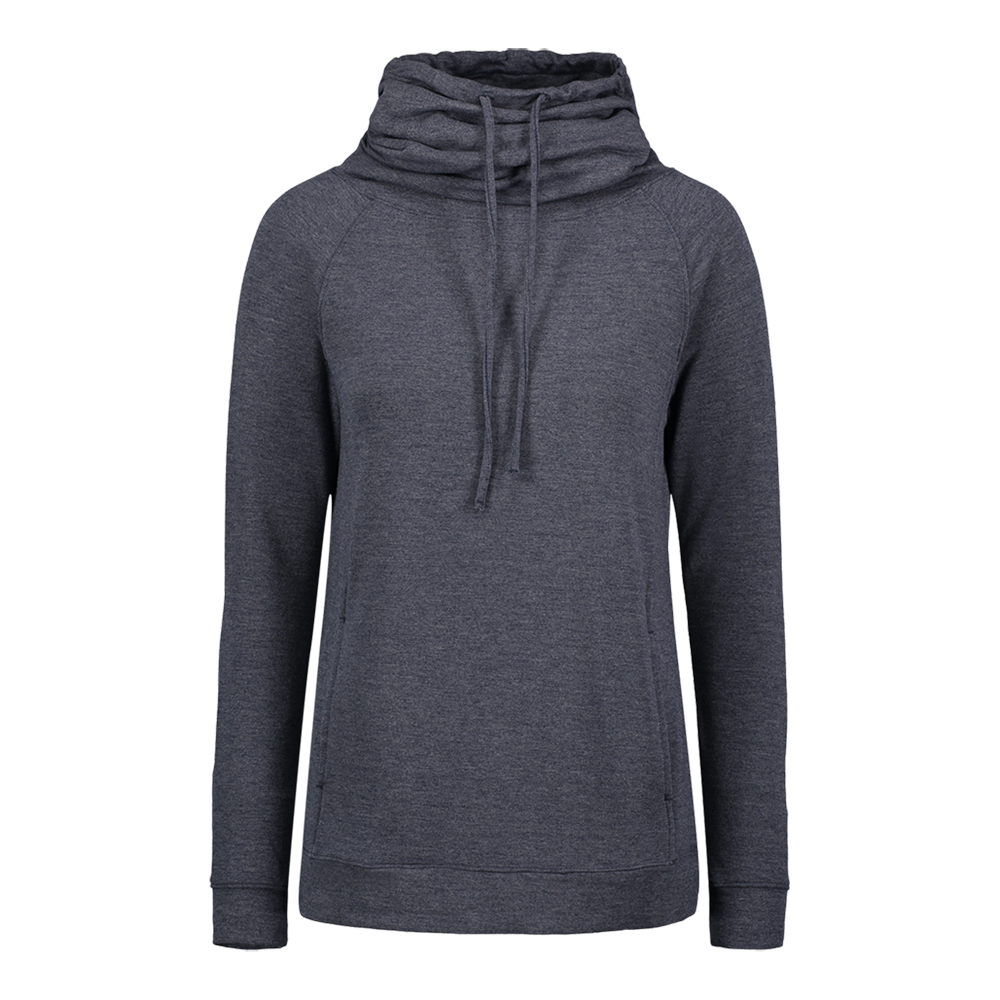 Mv Sport W18706 Heatlast Ladies Faux Cashmere Funnel Neck - Heather Navy