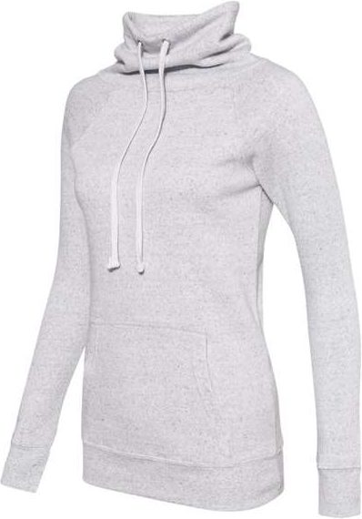 Mv Sport W20155 Womens Space-dyed Cowl Neck Sweatshirt - Ash