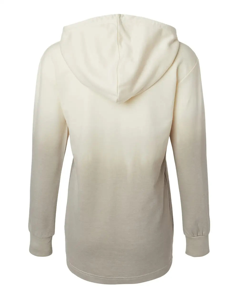 Mv Sport W20158 Women’s French Terry Ombré Hooded Sweatshirt - W20185 - Ecru Atmosphere