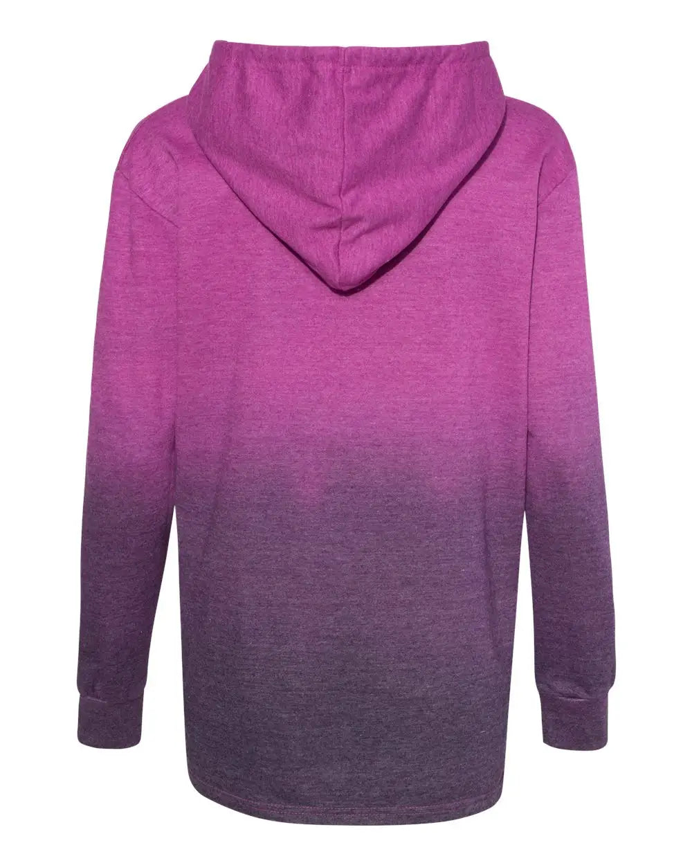 Mv Sport W20158 Women’s French Terry Ombré Hooded Sweatshirt - W20185 - Dragonfruit Navy - Dragonfruit/ / Ladies s