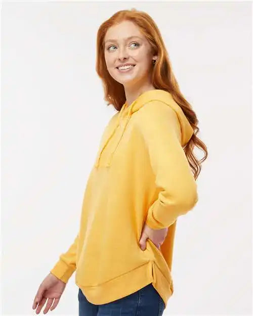 Mv Sport W20172 Women’s Jordan Angel Fleece Hooded Sweatshirt - Sunglow