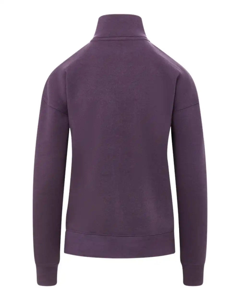 Mv Sport W20189 Women’s Cloud Fleece Quarter-zip Sweatshirt - Eggplant - s