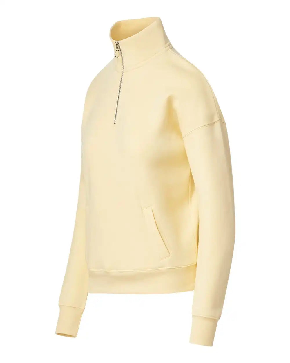 Mv Sport W20189 Women’s Cloud Fleece Quarter-zip Sweatshirt - Sun Ray