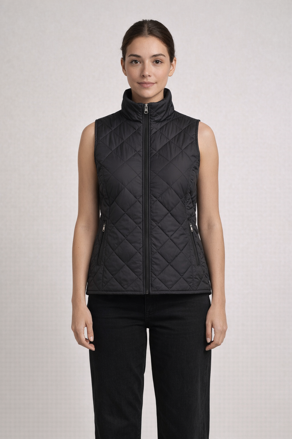 Mv Sport W207359 Wp Vintge Ladies Quilt Vest - Black