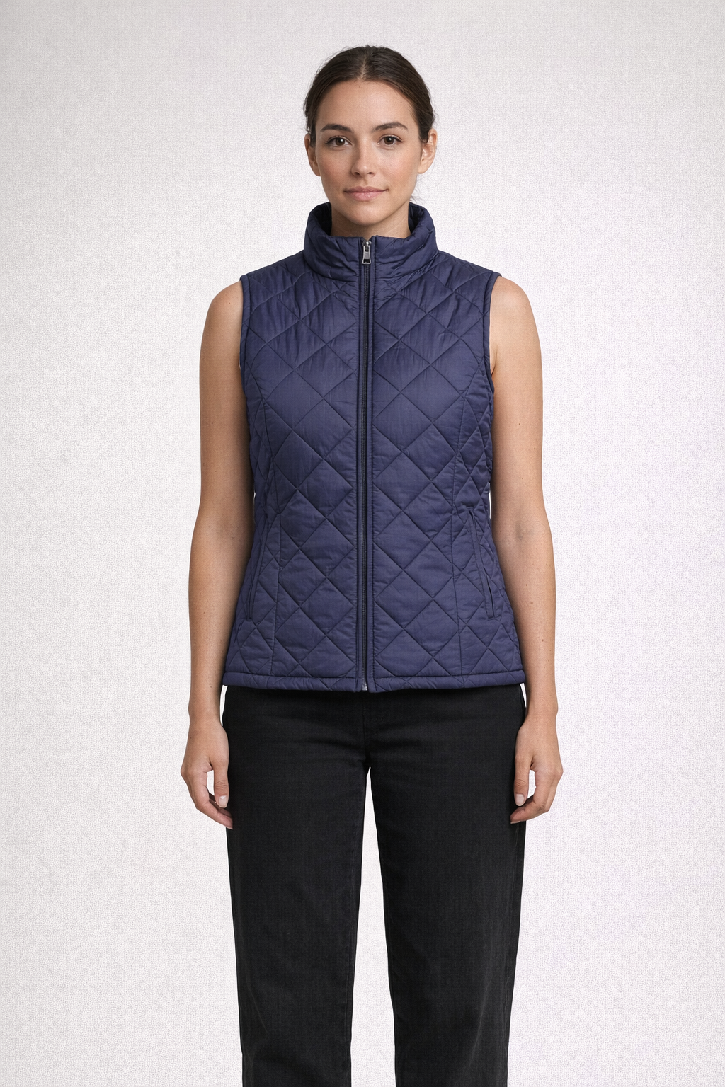 Mv Sport W207359 Wp Vintge Ladies Quilt Vest - Navy