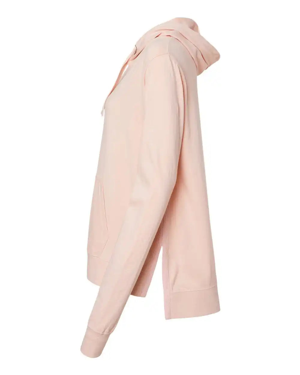 Mv Sport W21404 Women’s Sueded Jersey Hooded Sweatshirt - Cameo Pink
