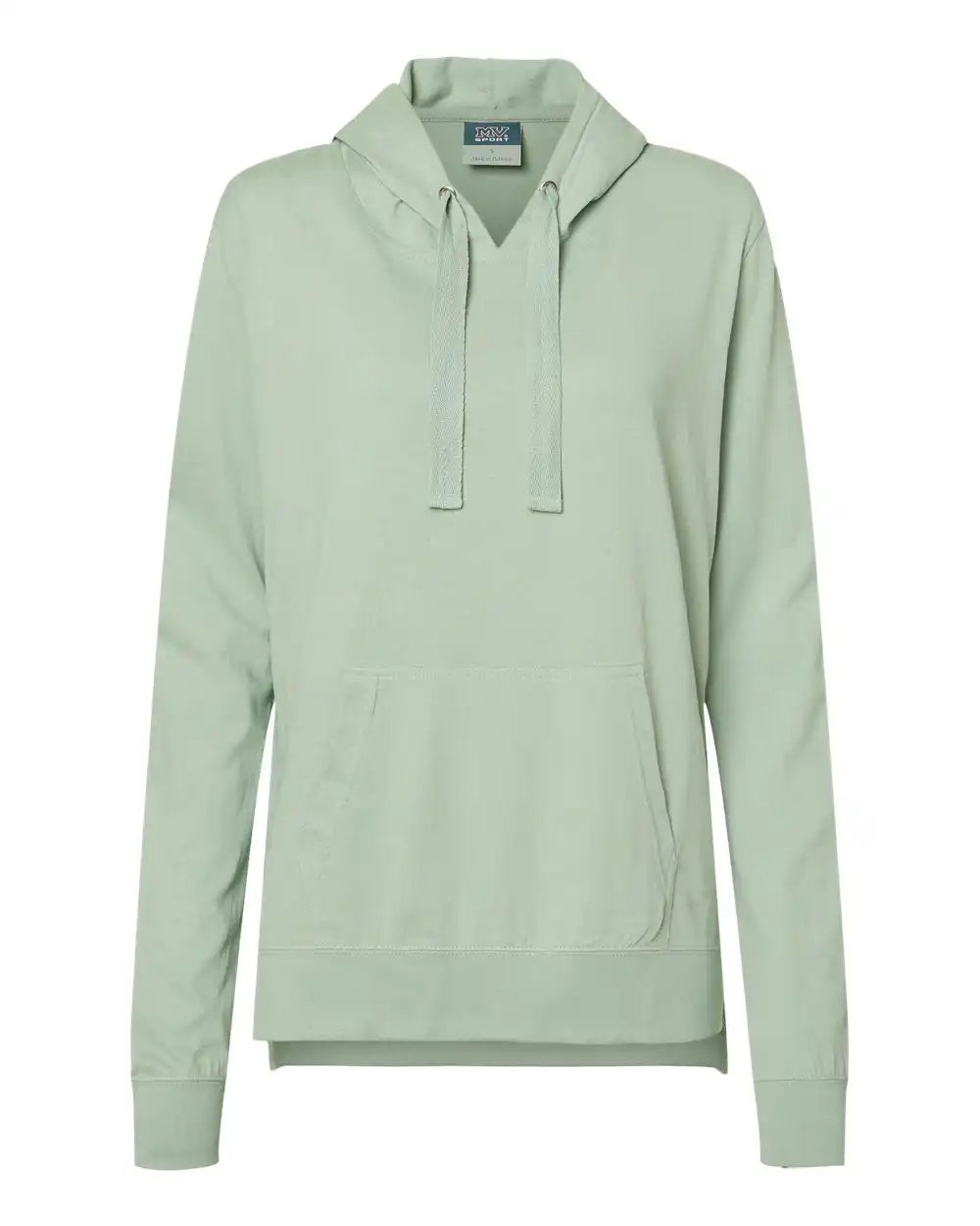 Mv Sport W21404 Women’s Sueded Jersey Hooded Sweatshirt - Greenstone - s