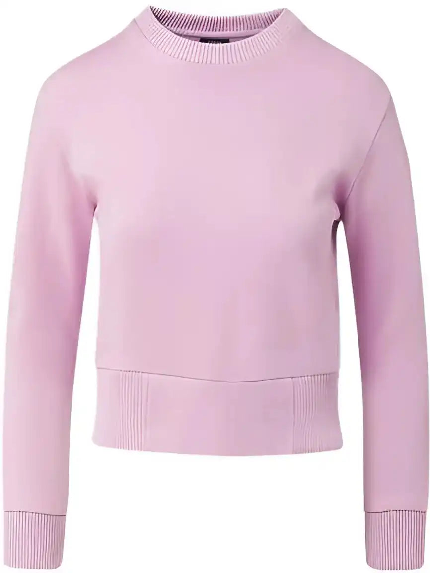 Mv Sport W22106 Women’s Cloud Fleece Crop Crewneck Sweatshirt Wisteria