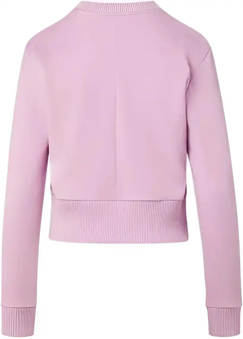 Mv Sport W22106 Women’s Cloud Fleece Crop Crewneck Sweatshirt Wisteria