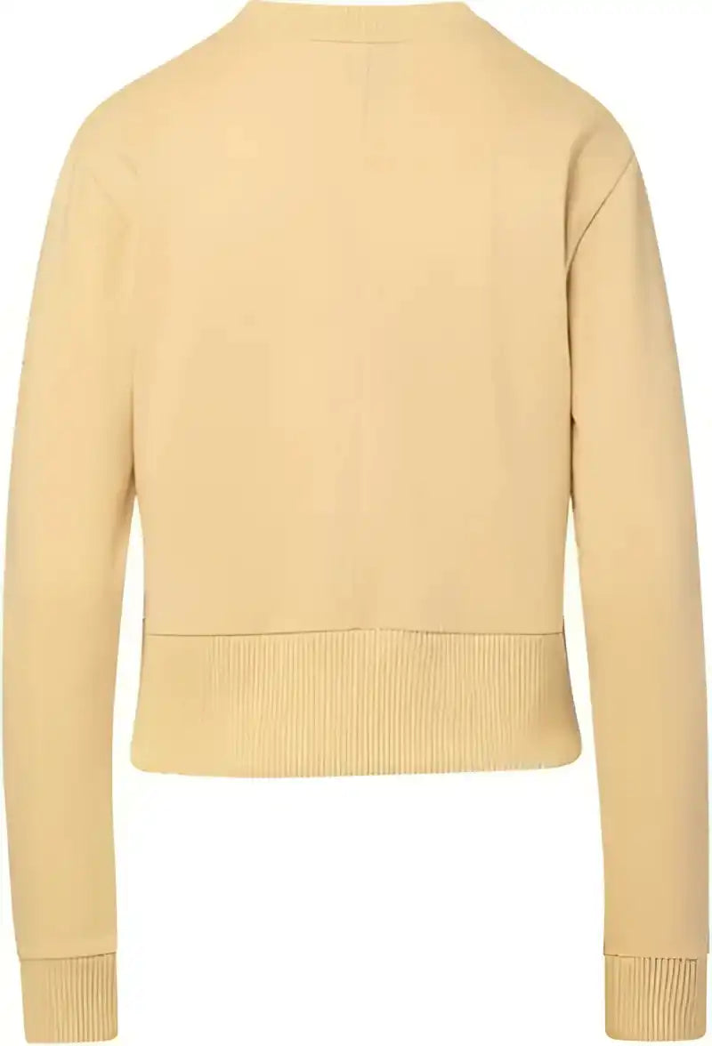 Mv Sport W22106 Women’s Cloud Fleece Crop Crewneck Sweatshirt Sun Ray