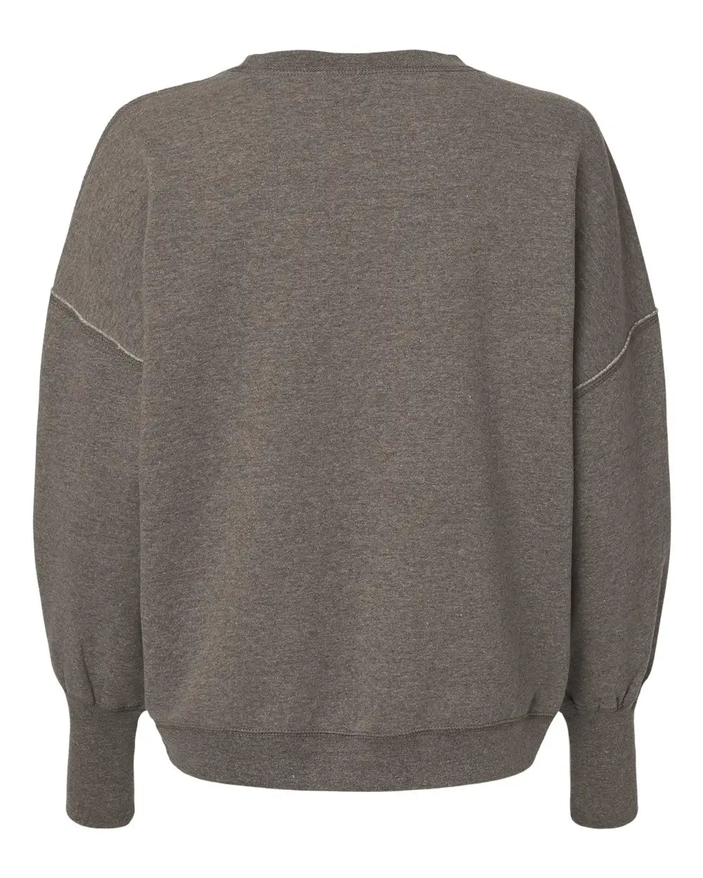 Mv Sport W22712 Women’s Sueded Fleece Crewneck Sweatshirt - Charcoal
