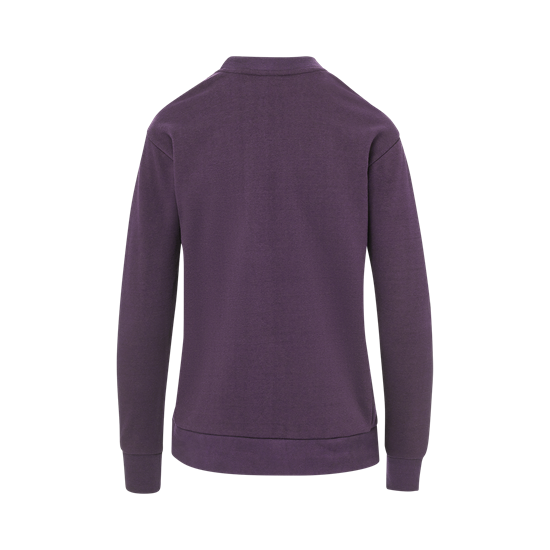 Mv Sport W23140 Women’s Raelynn Cloud Fleece Crewneck Sweatshirt - Eggplant